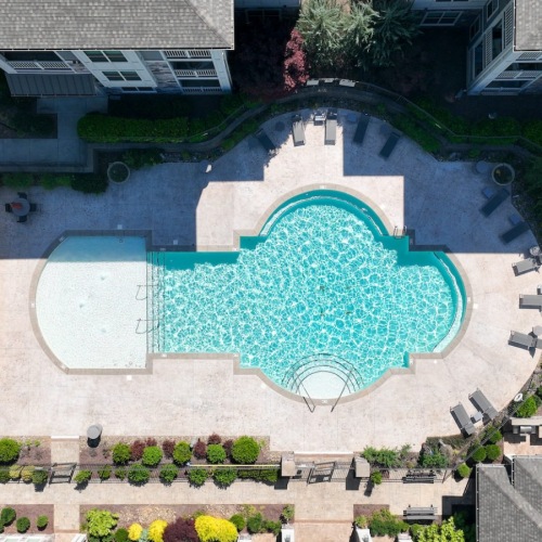 Pool Aerial View Pool Aerial View